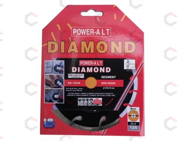 Deimantinis pjovimo diskas | 125 mm (PA0125) 1 Deimantinis pjovimo diskas | 125 mm (PA0125) 1
