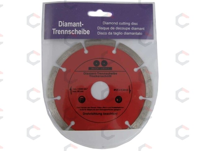 Deimantinis pjovimo diskas 125mm X1.2X1.8X7.0 (CR0125) 1 Deimantinis pjovimo diskas 125mm X1.2X1.8X7.0 (CR0125) 1