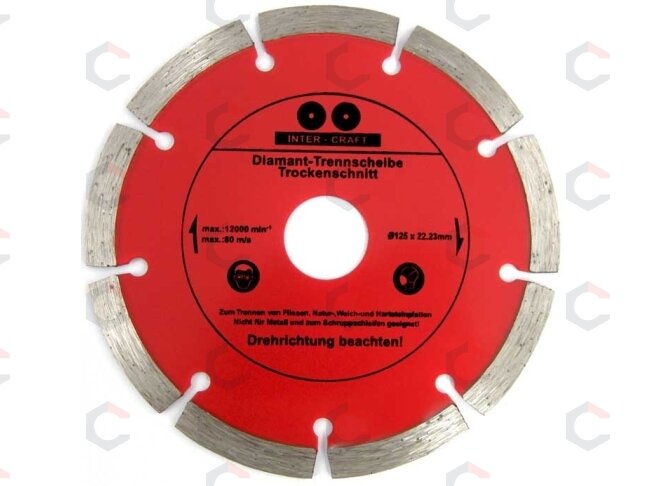 Deimantinis pjovimo diskas 125mm X1.2X1.8X7.0 (CR0125) Deimantinis pjovimo diskas 125mm X1.2X1.8X7.0 (CR0125)
