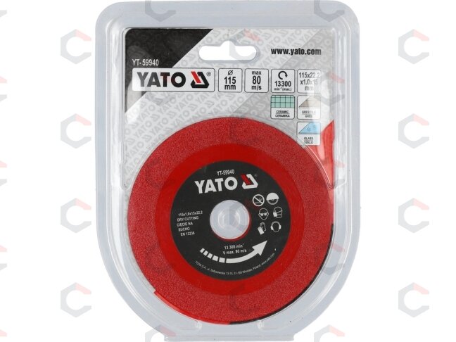 Deimantinis pjovimo diskas | stiklas, plytelės | 125 mm X 1.2 X 22,23 mm (YT-59941) 2 Deimantinis pjovimo diskas | stiklas, plytelės | 125 mm X 1.2 X 22,23 mm (YT-59941) 2