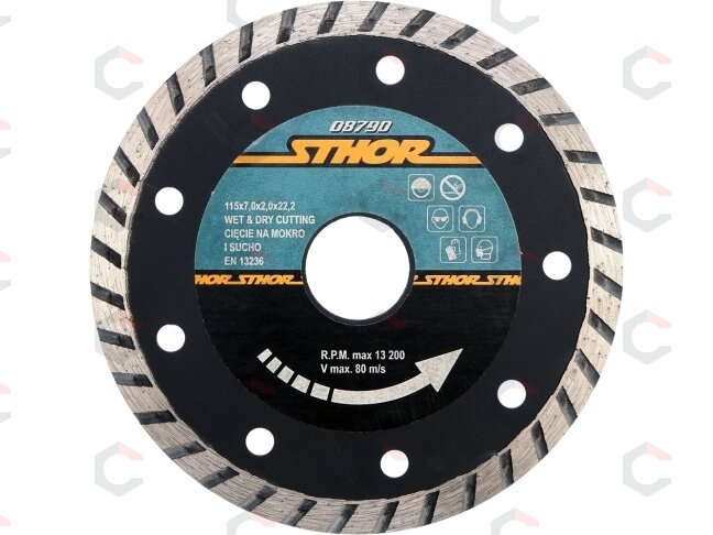 Deimantinis pjovimo diskas "turbo" HS 115mm (08790) Deimantinis pjovimo diskas "turbo" HS 115mm (08790)