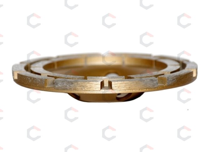 Deimantinis šlifavimo diskas | lėkštės tipo | dviejų eilių | M14x125 mm (DR0125B) Deimantinis šlifavimo diskas | lėkštės tipo | dviejų eilių | M14x125 mm (DR0125B)