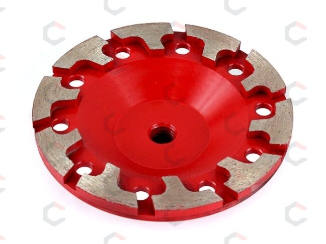 Deimantinis šlifavimo diskas | lėkštės tipo | T-formos eilė | M14x125 mm (TF0125) 1 Deimantinis šlifavimo diskas | lėkštės tipo | T-formos eilė | M14x125 mm (TF0125) 1