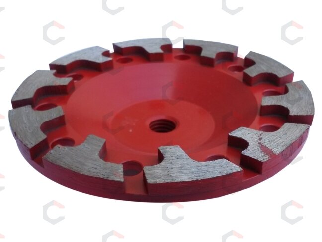 Deimantinis šlifavimo diskas | lėkštės tipo | T-formos eilė | M14x125 mm (TF0125) 3 Deimantinis šlifavimo diskas | lėkštės tipo | T-formos eilė | M14x125 mm (TF0125) 3