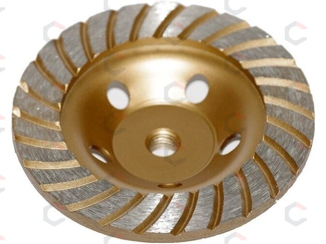 Deimantinis šlifavimo diskas | lėkštės tipo | turbo | M14x125 mm (DB0125A) 1 Deimantinis šlifavimo diskas | lėkštės tipo | turbo | M14x125 mm (DB0125A) 1