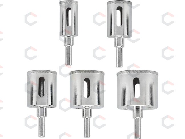 Deimantinių karūnų rinkinys | 25-41 mm | 5 vnt. (DHD05) 4 Deimantinių karūnų rinkinys | 25-41 mm | 5 vnt. (DHD05) 4