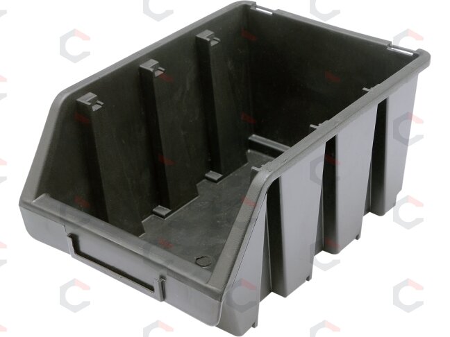 Dėžutė sandėliavimui juoda M 170x240x126mm (78833)