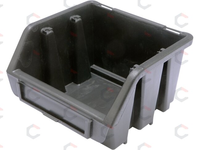 Dėžutė sandėliavimui juoda XS 116x112x75mm (78830)