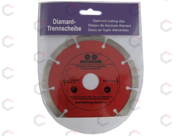 Deimantinis pjovimo diskas 125mm X1.2X1.8X7.0 (CR0125) 1 Deimantinis pjovimo diskas 125mm X1.2X1.8X7.0 (CR0125) 1