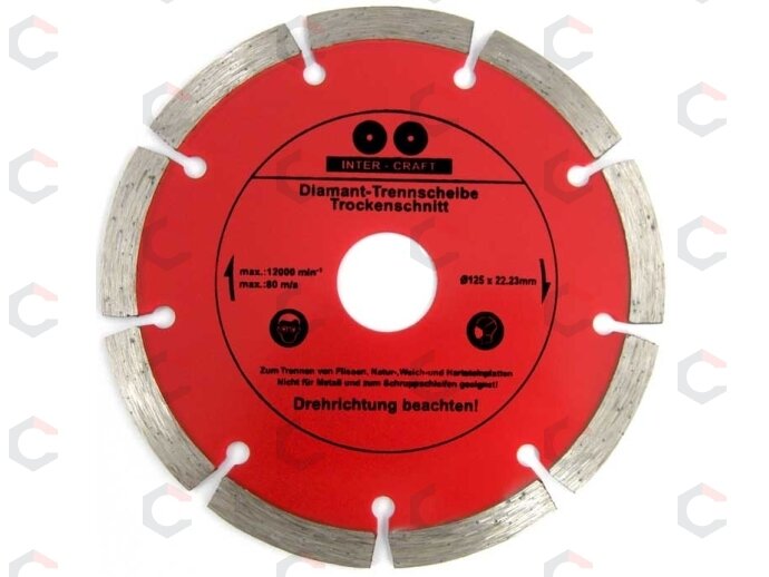 Deimantinis pjovimo diskas 125mm X1.2X1.8X7.0 (CR0125) Deimantinis pjovimo diskas 125mm X1.2X1.8X7.0 (CR0125)