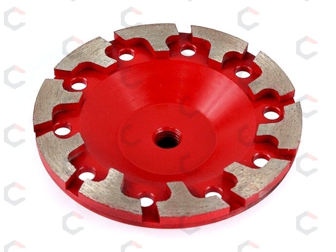 Deimantinis šlifavimo diskas | lėkštės tipo | T-formos eilė | M14x125 mm (TF0125) 1 Deimantinis šlifavimo diskas | lėkštės tipo | T-formos eilė | M14x125 mm (TF0125) 1