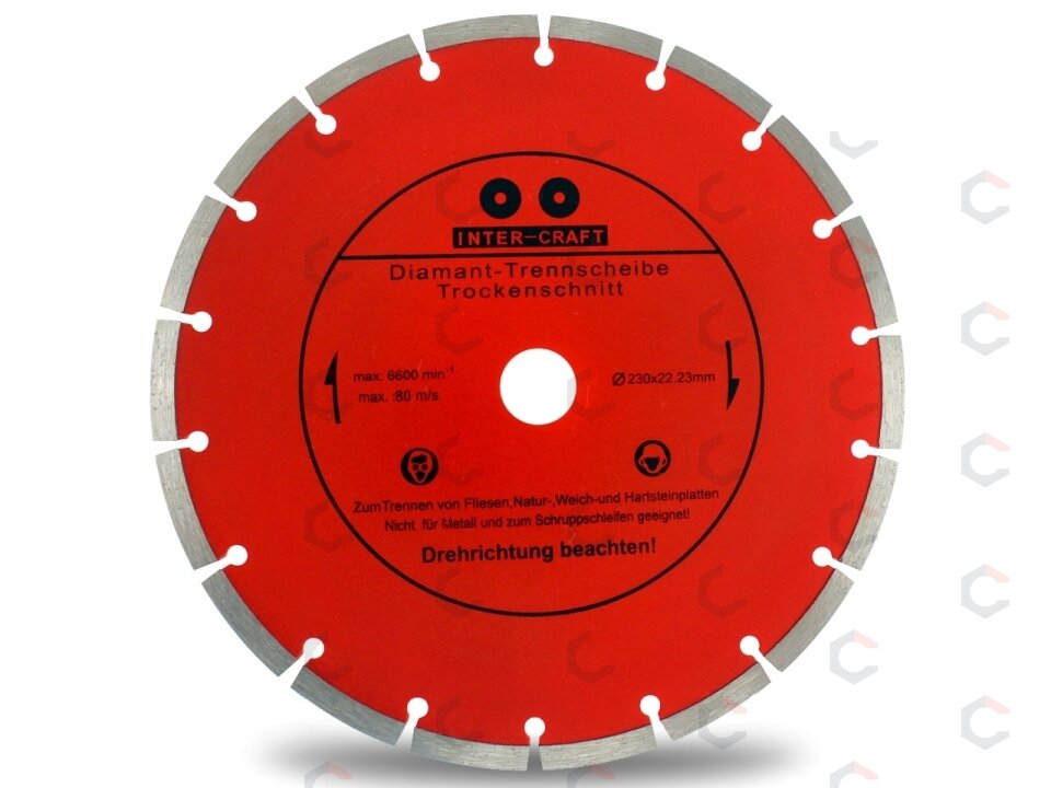 Deimantinis pjovimo diskas 230mm X1.8X2.7X7.0 (CR0230) Deimantinis pjovimo diskas 230mm X1.8X2.7X7.0 (CR0230)