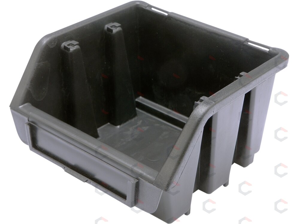 Dėžutė sandėliavimui juoda XS 116x112x75mm (78830)