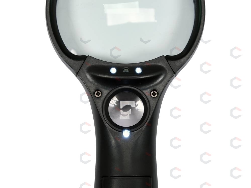 Lupa su LED ir UV apšvietimu | 3x ir 45x | 75 mm ir 20 mm (YT-73845) 1 Lupa su LED ir UV apšvietimu | 3x ir 45x | 75 mm ir 20 mm (YT-73845) 1
