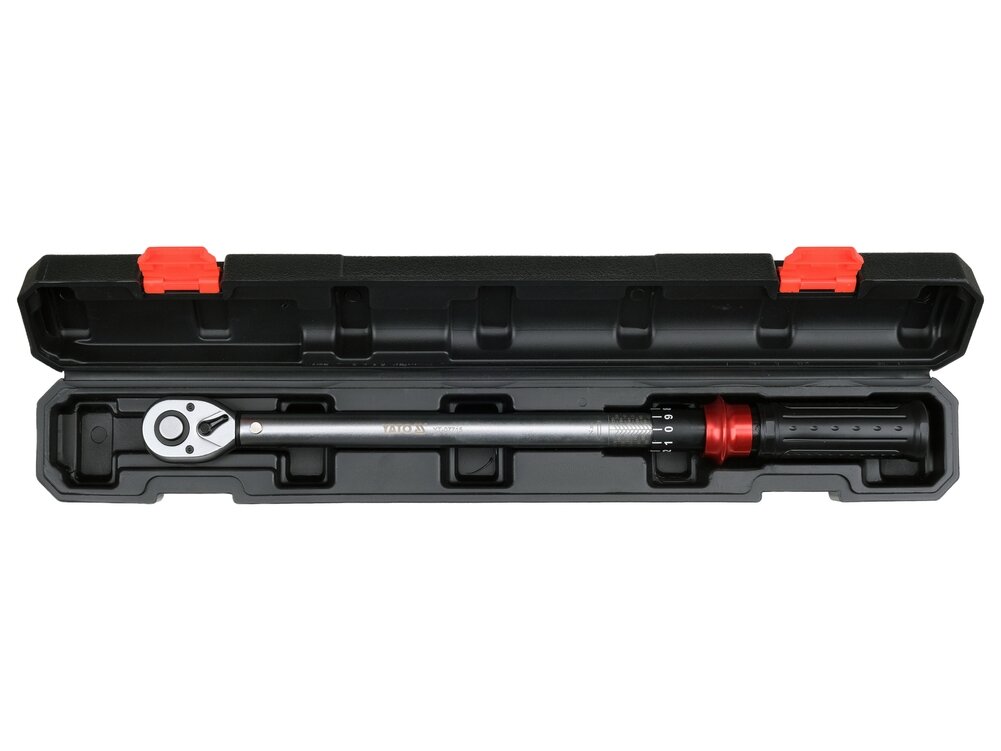 Dinamometrinis raktas | 1/2" | 40–220 Nm | 72 dantų terkšlė (YT-07715) 8 Dinamometrinis raktas | 1/2" | 40–220 Nm | 72 dantų terkšlė (YT-07715) 8