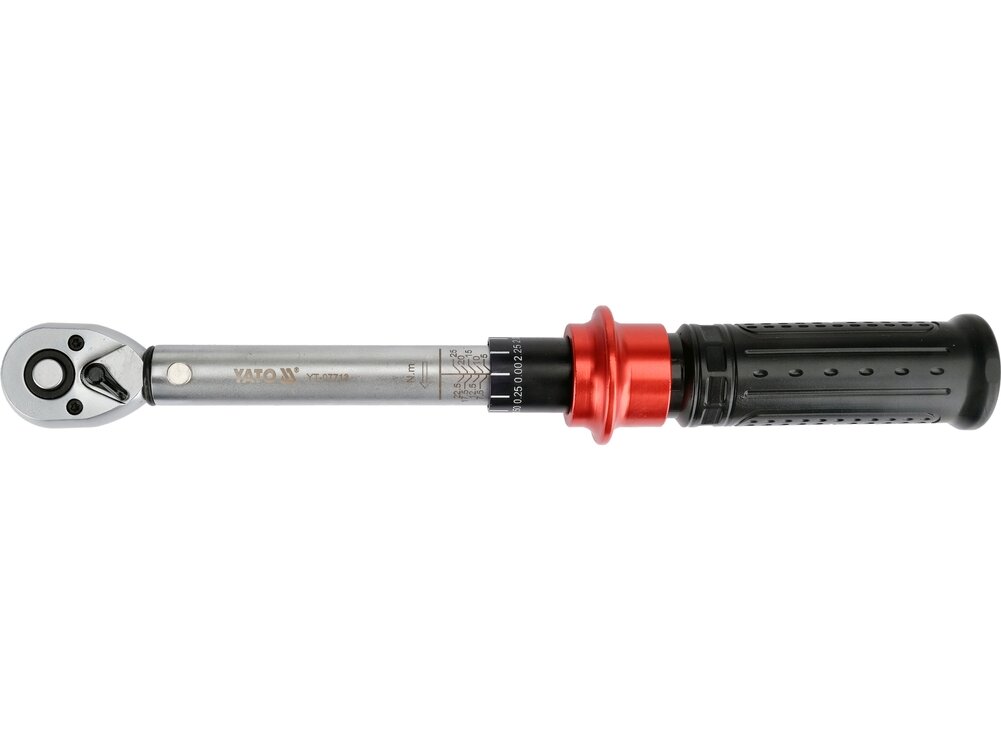 Dinamometrinis raktas | 1/4" | 5–25 Nm | 72 dantų terkšlė (YT-07713) 2 Dinamometrinis raktas | 1/4" | 5–25 Nm | 72 dantų terkšlė (YT-07713) 2