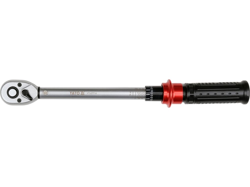 Dinamometrinis raktas | 3/8" | 10–60 Nm | 72 dantų terkšlė (YT-07714) 3 Dinamometrinis raktas | 3/8" | 10–60 Nm | 72 dantų terkšlė (YT-07714) 3