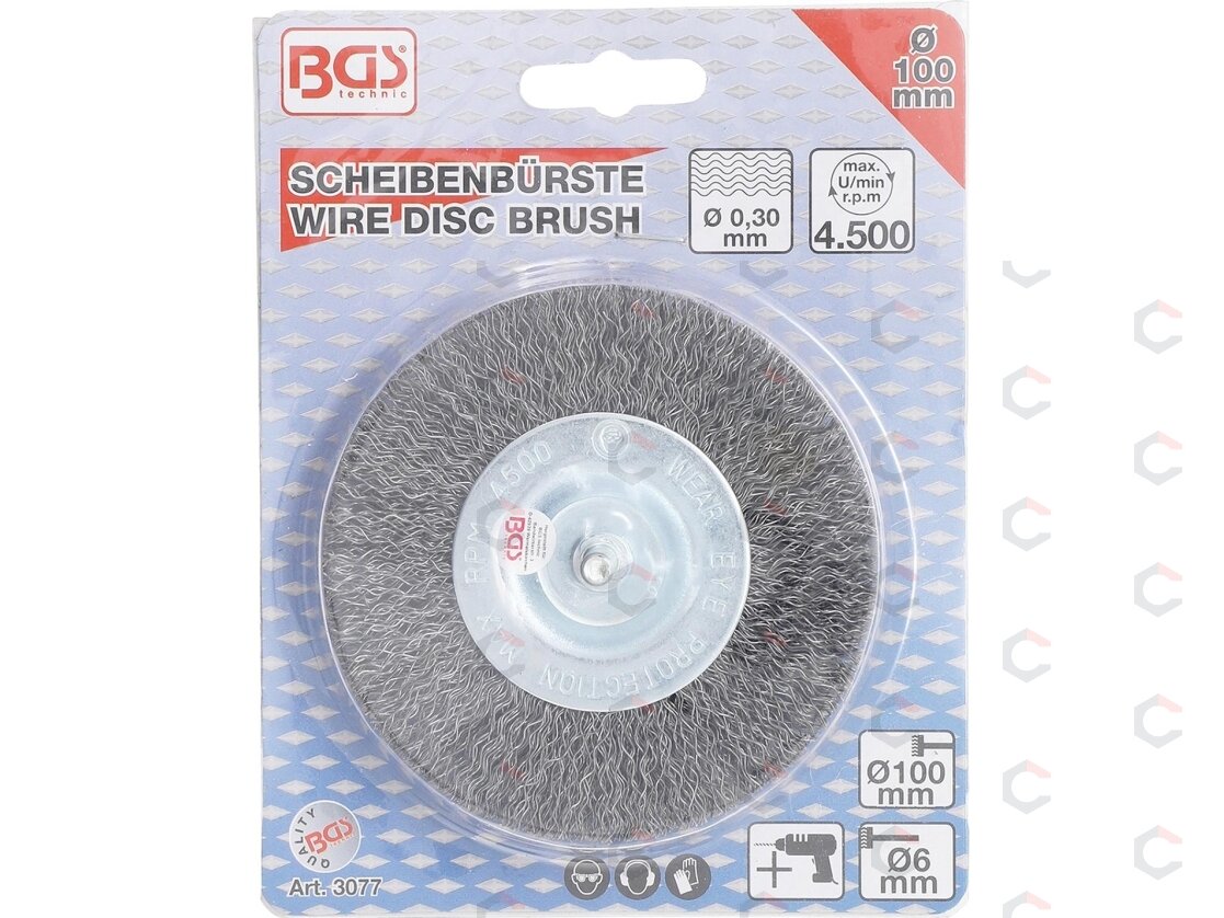 Diskinis šepetys | Ø 100 mm (3077) 2 Diskinis šepetys | Ø 100 mm (3077) 2