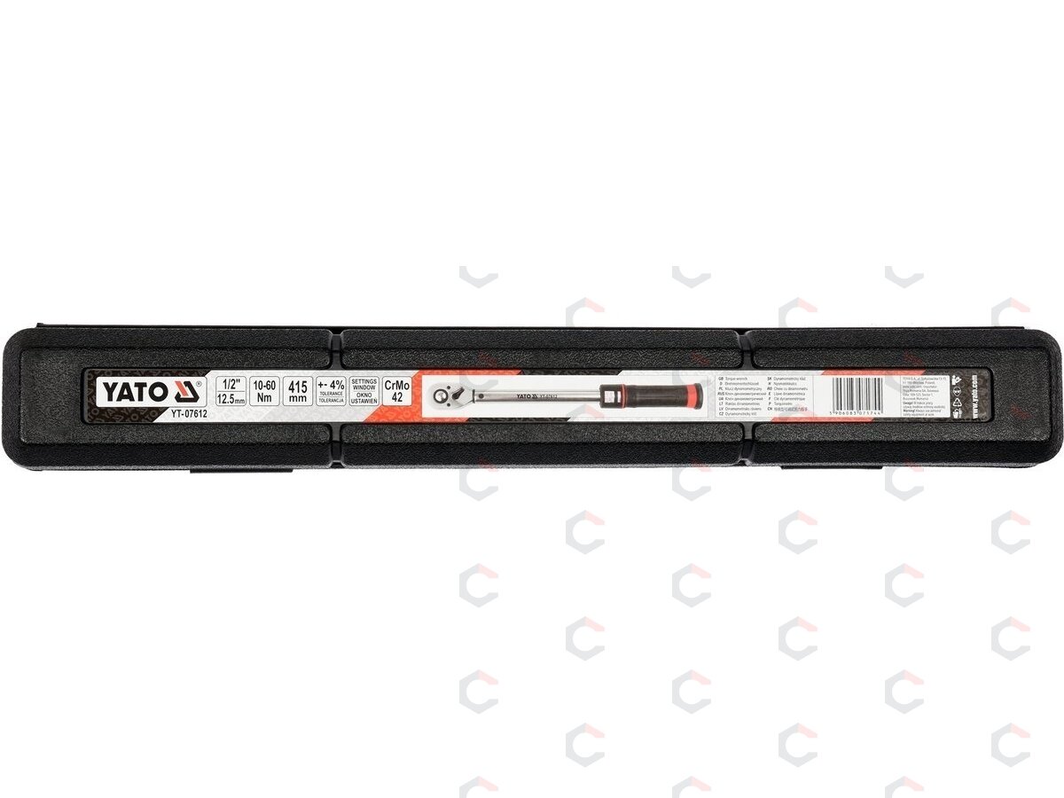 Dinamometrinis raktas | 1/2" | 10–60 Nm | 415 mm | YATO (YT-07612) 4 Dinamometrinis raktas | 1/2" | 10–60 Nm | 415 mm | YATO (YT-07612) 4