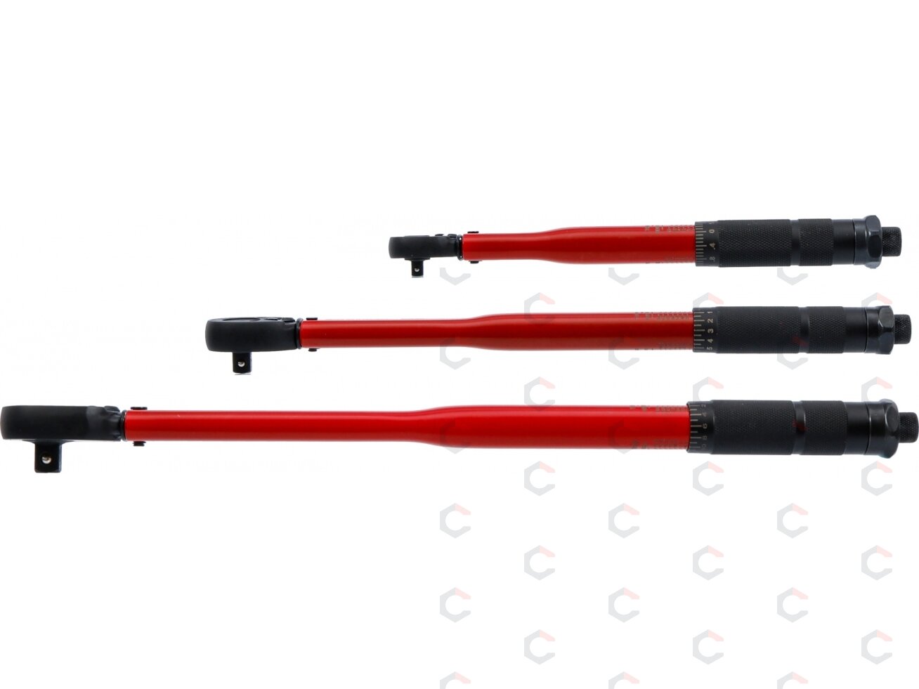 Dinamometrinių raktų rinkinys | 1/4", 3/8", 1/2" | 2–210 Nm | 3 vnt. (90114) 5 Dinamometrinių raktų rinkinys | 1/4", 3/8", 1/2" | 2–210 Nm | 3 vnt. (90114) 5