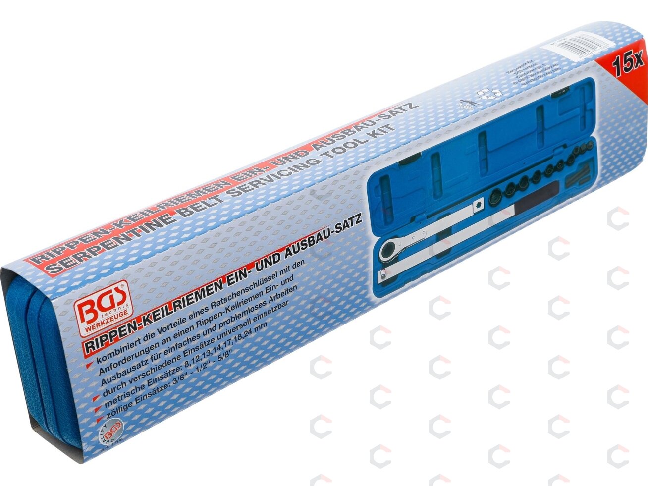 Diržo aptarnavimo įrankių komplektas | 10 mm (3/8") + 12,5 mm (1/2") (1706) 5 Diržo aptarnavimo įrankių komplektas | 10 mm (3/8") + 12,5 mm (1/2") (1706) 5