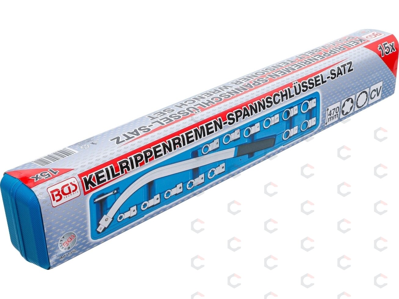 Diržo įtempimo raktai | 12 kampų 12 - 19 mm / E-tipo E10 - E18 (1312) 4