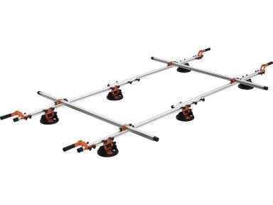 Didelio formato plokščių nešimo sistema YATO | 6 siurbtukai Ø 200 mm | 150 kg (YT-37091) Didelio formato plokščių nešimo sistema YATO | 6 siurbtukai Ø 200 mm | 150 kg (YT-37091)