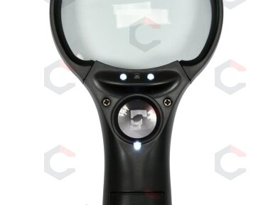 Lupa su LED ir UV apšvietimu | 3x ir 45x | 75 mm ir 20 mm (YT-73845) Lupa su LED ir UV apšvietimu | 3x ir 45x | 75 mm ir 20 mm (YT-73845)