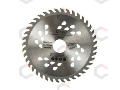 Diskas medžiui | su skylėm | 125 mm x 40T x 22.2 mm (ES12540H) Diskas medžiui | su skylėm | 125 mm x 40T x 22.2 mm (ES12540H)