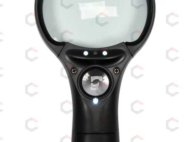 Lupa su LED ir UV apšvietimu | 3x ir 45x | 75 mm ir 20 mm (YT-73845) 1 Lupa su LED ir UV apšvietimu | 3x ir 45x | 75 mm ir 20 mm (YT-73845) 1