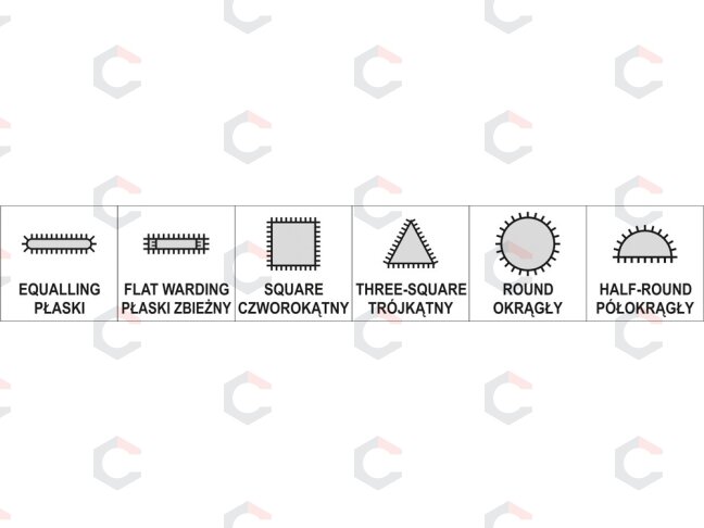 Dildelių rinkinys | 140x65x3 mm | 6 vnt. (YT-6160) 2 Dildelių rinkinys | 140x65x3 mm | 6 vnt. (YT-6160) 2