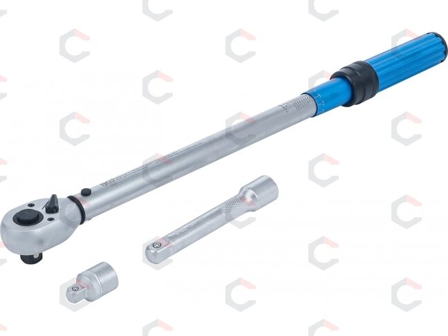 Dinamometrinis raktas + adapteris + ilgintuvas | 12.5 mm (1/2") | 40 - 220 Nm | 3 vnt. (2837) 1