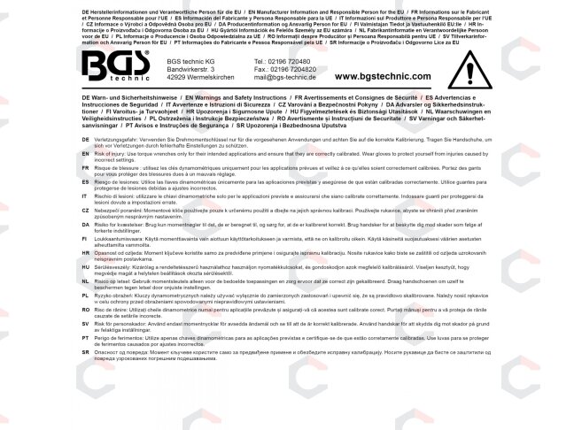 Dinamometrinis raktas + adapteris + ilgintuvas | 12.5 mm (1/2") | 40 - 220 Nm | 3 vnt. (2837) 7 Dinamometrinis raktas + adapteris + ilgintuvas | 12.5 mm (1/2") | 40 - 220 Nm | 3 vnt. (2837) 7