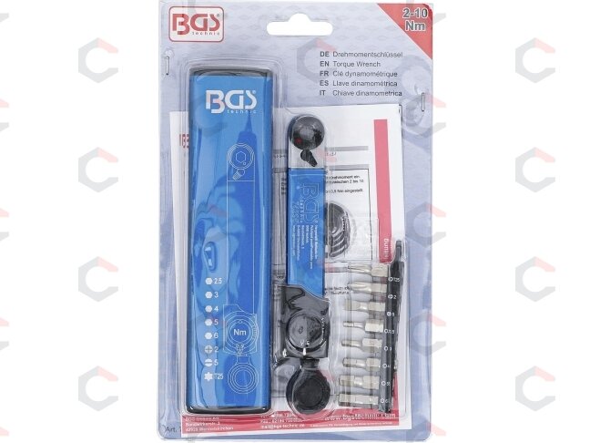 Dinamometrinis raktas | Vidinis šešiakampis 6,3 mm (1/4") | 2–10 Nm | su antgalių rinkiniu | 9 vnt. (74295) 8 Dinamometrinis raktas | Vidinis šešiakampis 6,3 mm (1/4") | 2–10 Nm | su antgalių rinkiniu | 9 vnt. (74295) 8
