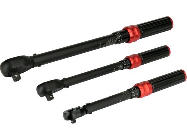 Dinamometrinių raktų rinkinys | 1/4", 3/8", 1/2" | 2–220 Nm | 9 vnt. (YT-07716) 1 Dinamometrinių raktų rinkinys | 1/4", 3/8", 1/2" | 2–220 Nm | 9 vnt. (YT-07716) 1