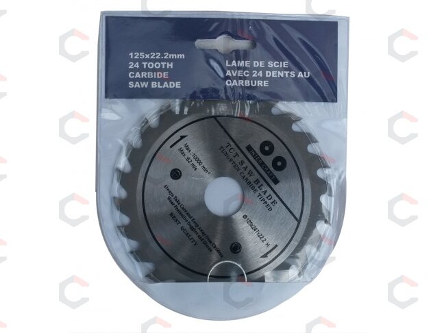 Diskas medžiui | 125 mm x 24T x 22.2 mm (ES-12524) 1 Diskas medžiui | 125 mm x 24T x 22.2 mm (ES-12524) 1