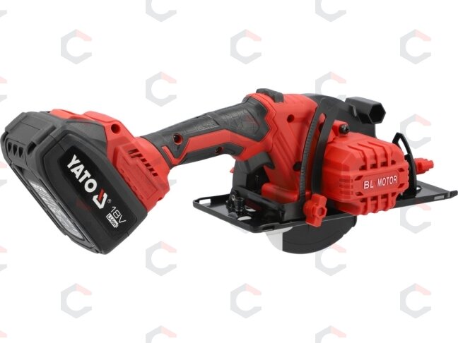 Diskinis pjūklas akumuliatorinis | 18V 140 mm | 2 vnt 4 AH akumuliatoriai (YT-8281185) 1