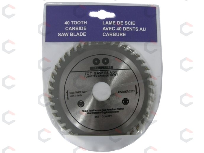 Diskas medžiui | 125 mm x 40T x 22.2 mm (ES-12540) 1 Diskas medžiui | 125 mm x 40T x 22.2 mm (ES-12540) 1