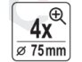 Lupa | 4x | stiklinis lęšis | 75 mm (YT-73855) 3 Lupa | 4x | stiklinis lęšis | 75 mm (YT-73855) 3