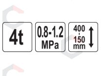 Domkratas pneumatinis | su 3 oro pagalvėmis | 4.0 t (YT-17228) 5 Domkratas pneumatinis | su 3 oro pagalvėmis | 4.0 t (YT-17228) 5