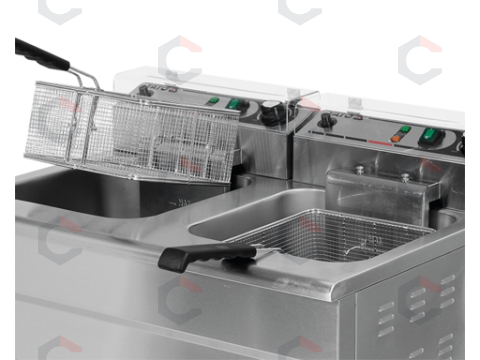 Elektrinė gruzdintuvė su spintele | 2 × 11,5 l (YG-04638) 10 Elektrinė gruzdintuvė su spintele | 2 × 11,5 l (YG-04638) 10