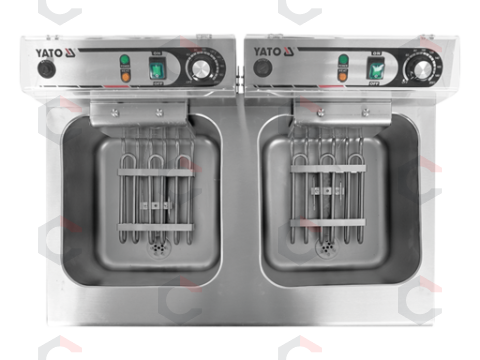 Elektrinė gruzdintuvė su spintele | 2 × 11,5 l (YG-04638) 12 Elektrinė gruzdintuvė su spintele | 2 × 11,5 l (YG-04638) 12