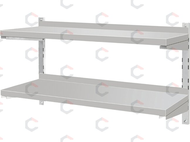 Dviguba reguliuojama sieninė lentyna su borteliu YATO | 100 × 30 × 35 cm (YG-08946) Dviguba reguliuojama sieninė lentyna su borteliu YATO | 100 × 30 × 35 cm (YG-08946)