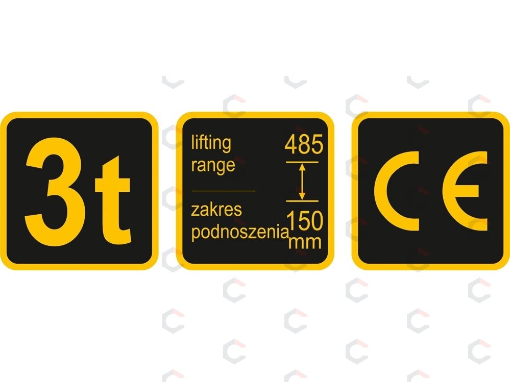 Domkratas su ratukais | 150- 490 mm | 3 t (80233) 4 Domkratas su ratukais | 150- 490 mm | 3 t (80233) 4