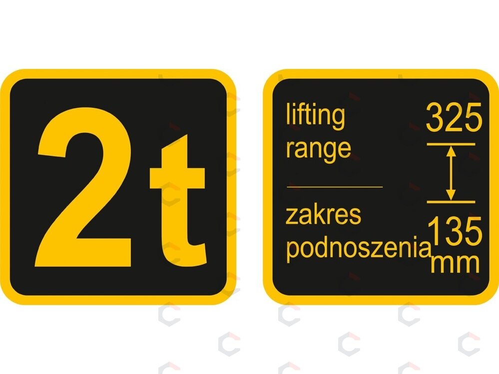 Domkratas su ratukais 2T 135-325 mm, TÜV/GS/CE (80111) 2 Domkratas su ratukais 2T 135-325 mm, TÜV/GS/CE (80111) 2