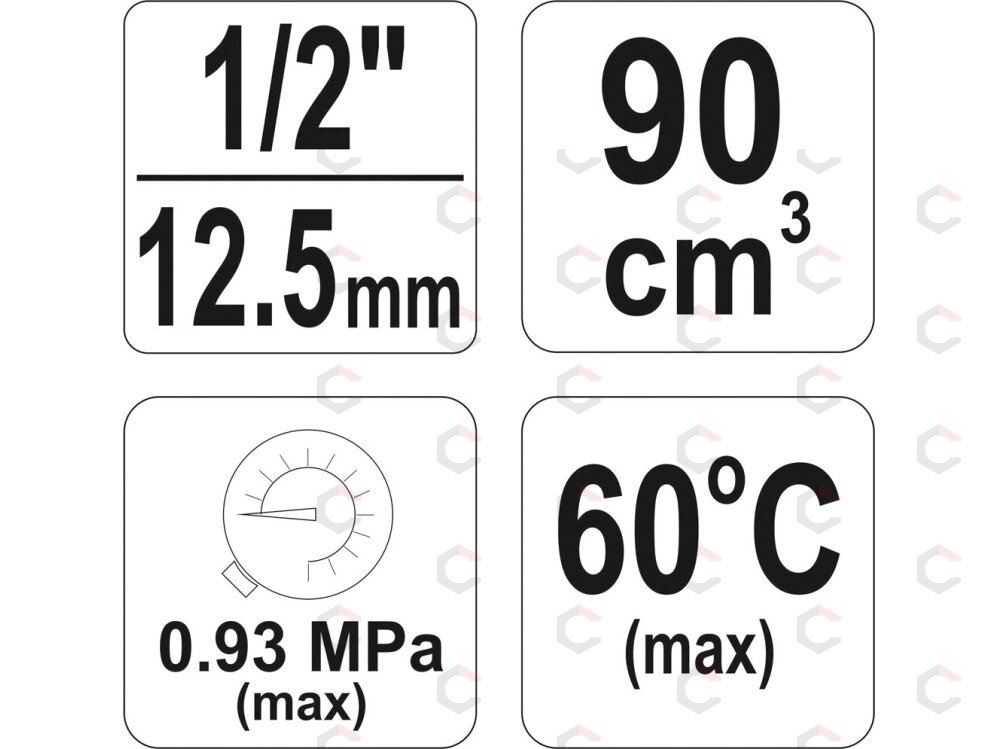 Drėgmės filtras su reguliatoriumi ir manometru 1/2" (YT-2383) 2 Drėgmės filtras su reguliatoriumi ir manometru 1/2" (YT-2383) 2