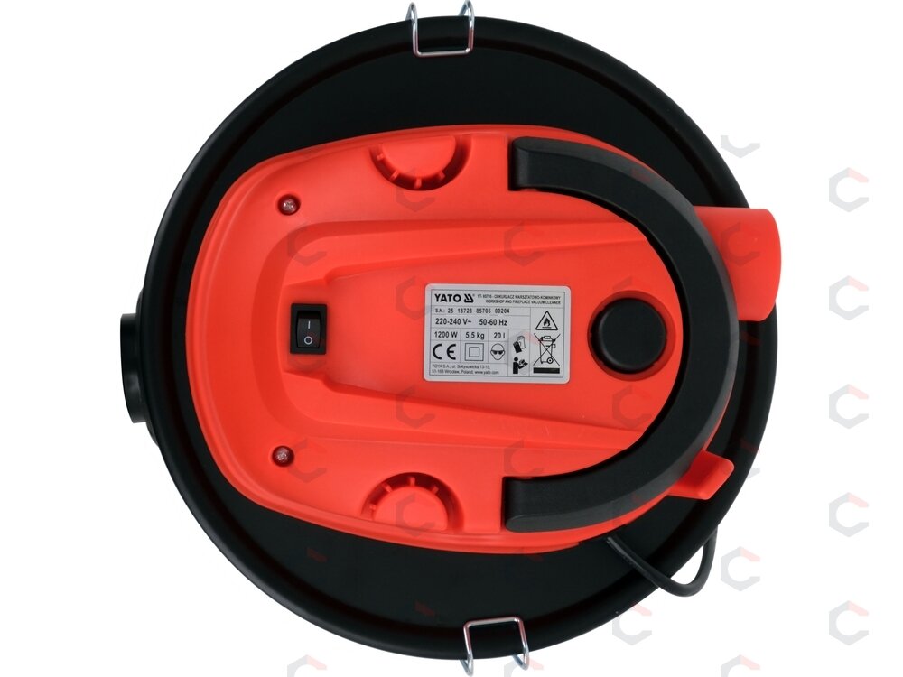 Dulkių siurblys šlapiam/sausam/peleniniam valymui 1200 W 20 l (YT-85705) 4 Dulkių siurblys šlapiam/sausam/peleniniam valymui 1200 W 20 l (YT-85705) 4