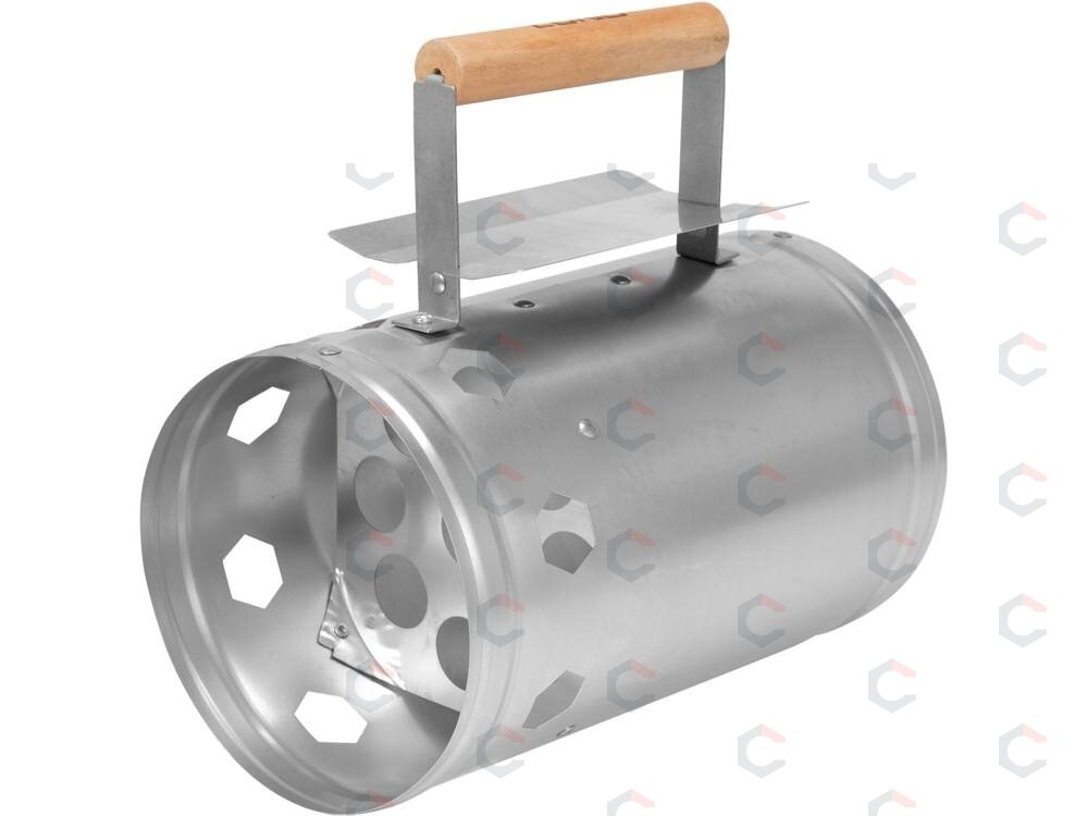Dūmtraukis anglių užkūrimui | cinkuotas plienas | Ø 17 cm, H 27 cm (99805) Dūmtraukis anglių užkūrimui | cinkuotas plienas | Ø 17 cm, H 27 cm (99805)