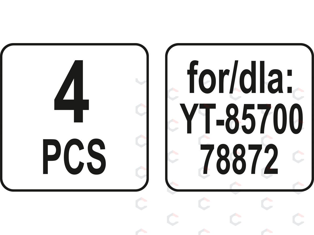Dulkių maišai siurbliui | YT-85700, 78872 ir kt. | 4 vnt. (YT-85736) 2 Dulkių maišai siurbliui | YT-85700, 78872 ir kt. | 4 vnt. (YT-85736) 2