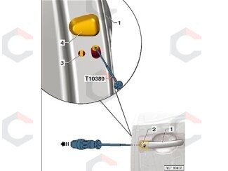 Durų rankenos išmontavimo įrankis | VW (8910) 5 Durų rankenos išmontavimo įrankis | VW (8910) 5